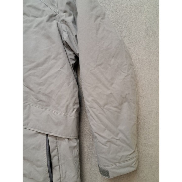 Eddie Bauer Weatheredge Jacket Down Parka Womens Size XL EB650 Gray Hooded Coat - Picture 7 of 12
